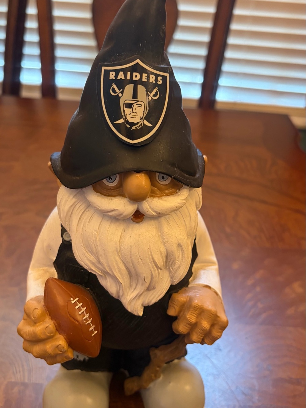 Riders by Lee Black and White Football Gnome Figurine